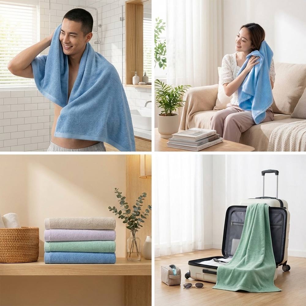 【輕量化生活】告別厚重晾不乾！為什麼越來越多人選擇「小浴巾」？(图6)